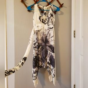 ChristinaLove, Small Cocktail Dress in Black and White